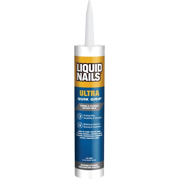 Uñas líquidas adhesivas Ultra Quik Grip 283 ml, color blanco