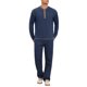 thumbnail image 2 of INSPIRE CHIC Camisetas Henley para Hombre Camisetas de Manga Larga con Botones Camiseta Casual M Azul Marino, 2 of 5