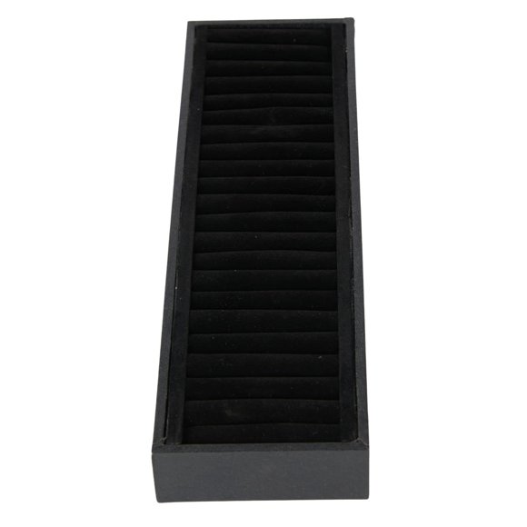 Bandeja organizadora de pulseras SSWBasics 10 cm x 36 cm terciopelo, 21 ranuras