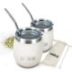 thumbnail image 1 of Set de taza y bombilla para yerba mate London Sip Pearl White, 1 of 3