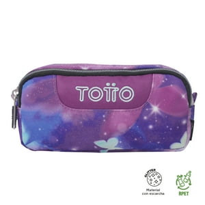 Estuche Escolar Multiuso Niña Sobre Glitter Morado Mujer Totto