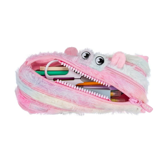 Estuche de Faber-Castell Furry Monster Rosado y Amarillo