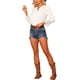 thumbnail image 2 of INSPIRE CHIC Blusas de Encaje de Crochet con Botonadura Parcial y Manga Larga para Mujer, 2 of 6