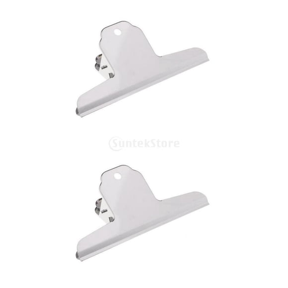 Clips De Bulldog De Metal De Acero Inoxidable, 2 Uds., Bisagra Resistente, Clip De Abrazadera Fuerte, 14,5 Cm, 16cm