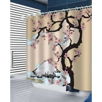 Mylhogar - Cortina De Baño Tela Género + Forro Impermeable