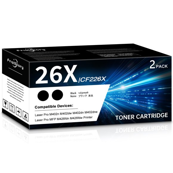 Cartucho de Tóner FristGlory 26X Negro Paquete de 2 CF226X