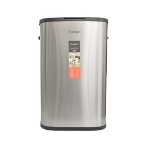 Basurero Cocina Handy 55Lts Táctil Acero Inox Simplit Plateado