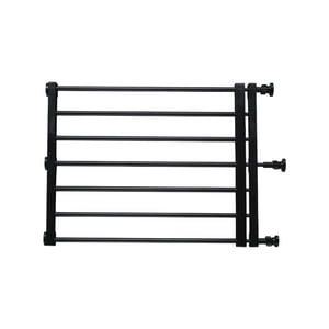 Genérico - Barrera Protectora De Puerta Extensible Puerta De Perro Retráctil Para Casa De Pasillo Interior 39To60Cmx42Cm Negro