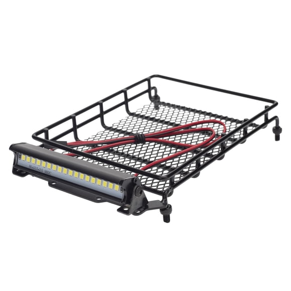 1:12 portaequipajes de techo de Metal actualización de barra de luz LED para MN D90 Crawler RC Hobby Car piezas de bricolaje