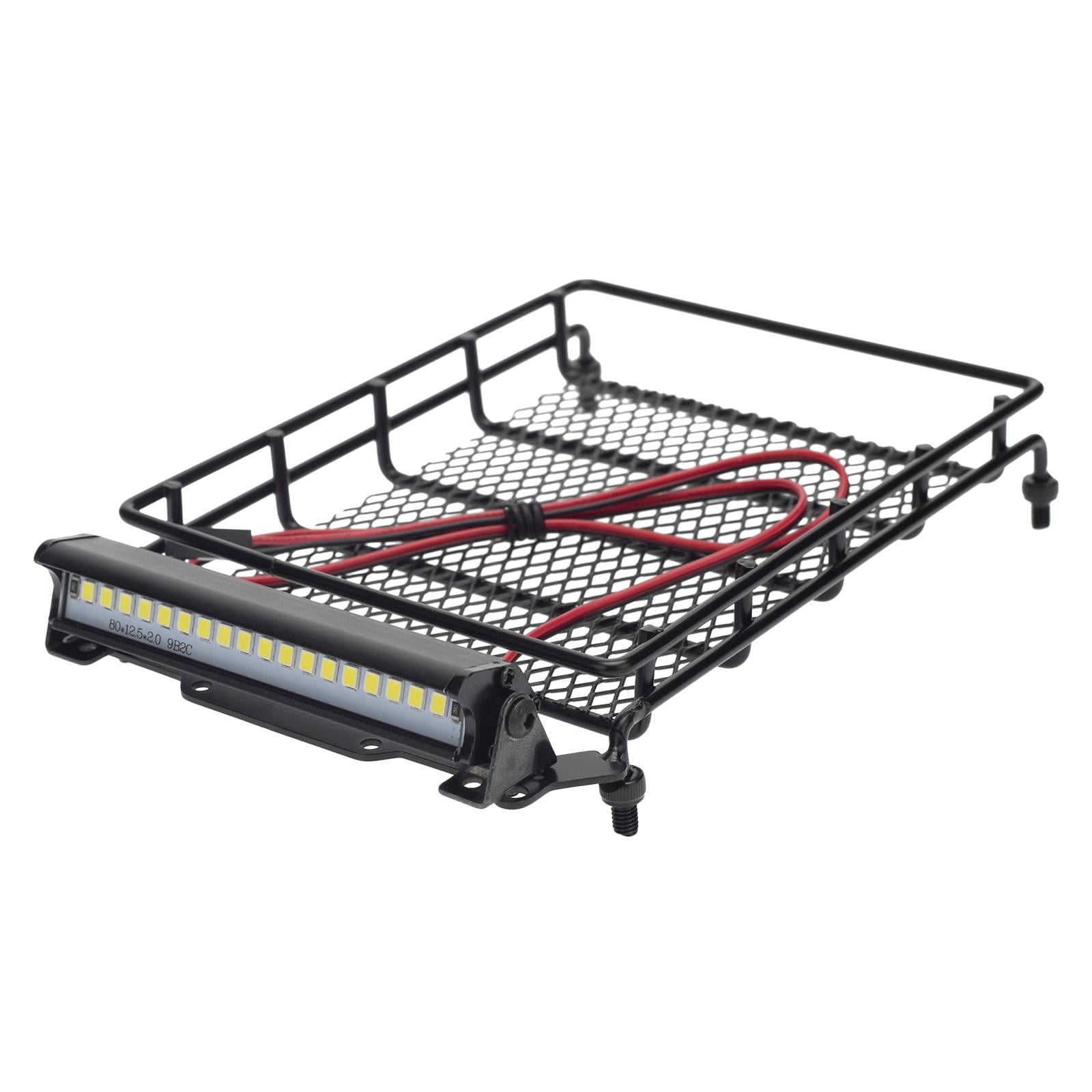 Magideal - 1:12 Portaequipajes De Techo De Metal Actualización De Barra De Luz Led Para Mn D90 Crawler Rc Hobby Car Piezas De Bricolaje