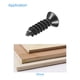 thumbnail image 5 of Uxcell M3 x 12mm Tornillos para Madera Acero al Carbono Óxido Negro Negro Paquete de 200, 5 of 5
