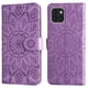 thumbnail image 1 of Funda tipo cartera FOXDOCK para Samsung Galaxy A03 , diseño girasol en relieve, cuero PU, cierre magnético, soporte y tarjetero, 1 of 5