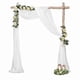 thumbnail image 2 of Xiao Hua Tela de Decoración para Arco de Boda, Pieza Única, 29.5 inches x 19.7 feet, Cortina de Gasa Blanca, Adecuada para Ceremonias de Boda, 1 Pieza, 2 of 4