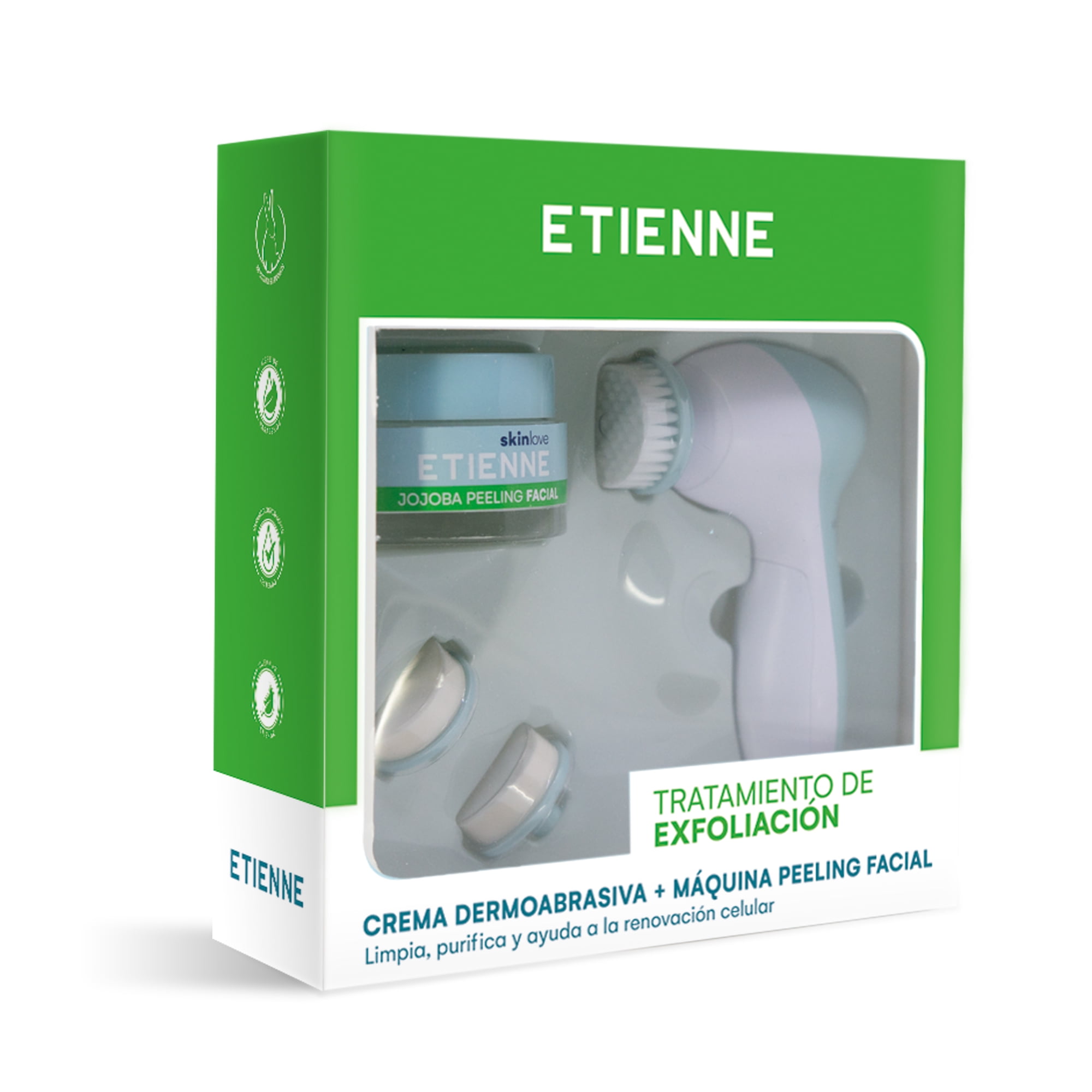 Etienne - Set Crema Dermoabrasiva Jojoba 50gr + Máquina Dermoabrasiva