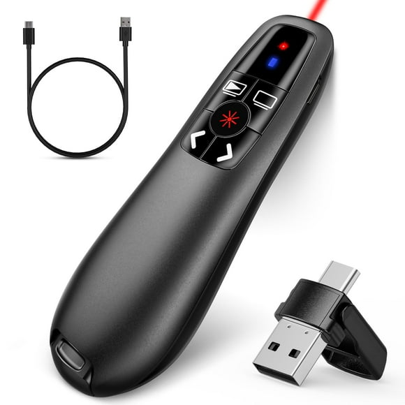 Presentation Clicker Ninjaabxy 2 en 1 USB Tipo C Recargable