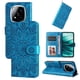 thumbnail image 3 of Funda tipo cartera FOXDOCK para Xiaomi Poco X7 5G , diseño girasol en relieve, cuero PU, cierre magnético, soporte y tarjetero, 3 of 5