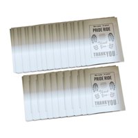 Ioensy - 50 Alfombrillas De Papel Para Coche, Almohadillas Para Los Pies Para Suv Y Camiones, Color Blanco, Estilo B