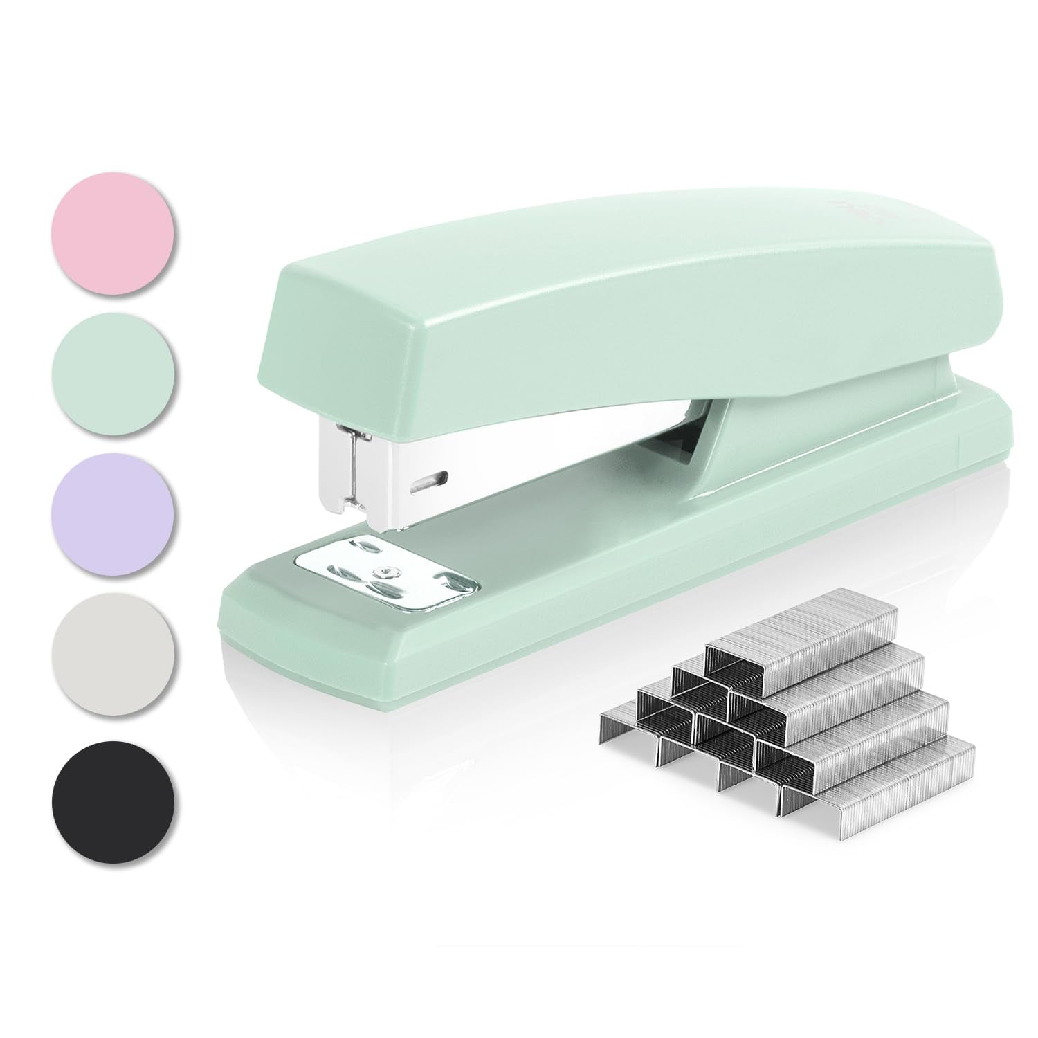 Stapler Deli Desktop Con Capacidad Para 25 Hojas Y 640 Grapas, Color Verde