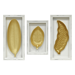 Muebles Santa Ana - Cuadro Tríptico Hojas Madera 3 Pcs.