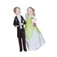 thumbnail image 4 of Adorno Para Tarta De Boda, Coleccionable, Romántico, Realista, Muñecos Para Tarta De Boda, Vestido Verde, 4 of 5