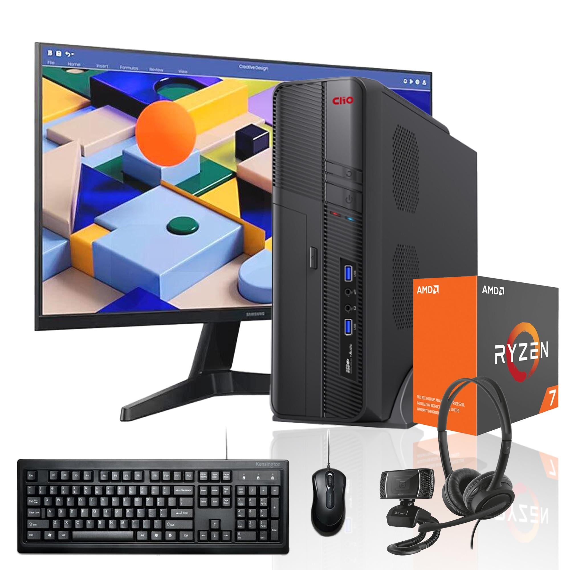 Pc Mini + Monitor 24 + Perif: Amd Ryzen 7 5700G 16Gb 1Tb Vega Wifi