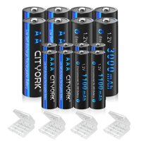 Baterías Recargables Cityork Aa 3000Mah X8 Y Aaa 1100Mah X8