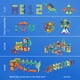 thumbnail image 3 of Juego Contixo 110 Piezas Baldosas Magnéticas Canicas Que Brillan en la Oscuridad, 3 of 9