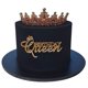 thumbnail image 2 of Adorno acrílico para tartas QPARTYFIRE Happy Queen Birthday Queen, 2 of 5