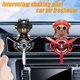thumbnail image 4 of Ambientador para coche Dhocwuotl paquete de 2 Piloto oso negro/rojo, 4 of 6