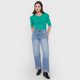 thumbnail image 4 of Polera Mujer Rib Vuelos Verde Agua Corona, 4 of 5