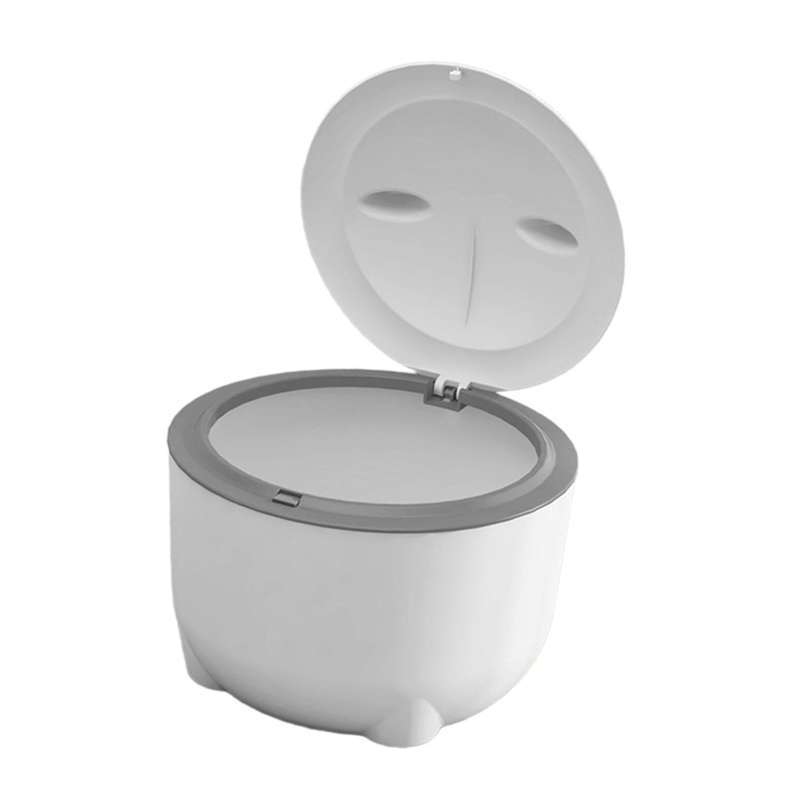 Magideal - Bote De Basura Para Arena De Gatos Con Tapa, Bandeja De Arena Para Gatos, Orinal Para Gatitos, Bote De Basura Para Perros, Cubo De Basura Para Gatos P Blanco