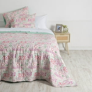 Mashini - Cubrecama Quilt Cosido Estampado Patchwork 2 P Kiddo