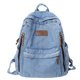 thumbnail image 1 of Denim Fashion Backpacks for School Trend Student Jeans Bag Multi Pockets Large Capacity Rucksack Mochila De Escola Feminina 2023, 1 of 3