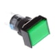 thumbnail image 1 of DC 24V Pulsador Interruptor De Rectángulo Momentáneo De Restablecimiento Automático Con Luz LED Verde, 1 of 3