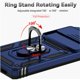 thumbnail image 2 of Funda Resistente Anillo Soporte Google Pixel 7 Pro Privacidad Cámara Montaje Magnético Azul, 2 of 5