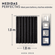 thumbnail image 2 of Cortina De Baño Impermeable Tela Ducha +12 Gancho Premium Aura Zeus negro, 2 of 10