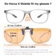 thumbnail image 2 of Gafas para videojuegos Horus X con clip, lentes de color ámbar claro y antiazul, 2 of 7