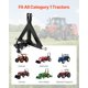 thumbnail image 2 of Enganche de remolque de categoría 1 de 3 puntos para Kubota, Mahindra y John Deere, 2 of 9
