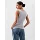 thumbnail image 2 of Camiseta sin mangas GAP de punto acanalado con logotipo Grey Matter para mujer XL, 2 of 2