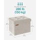 thumbnail image 5 of Reposapiés Plegable Storage Ottoman 31 X 41 X 31 Cm Color Crema, 5 of 7