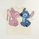 thumbnail image 1 of Polera Manga Corta Niña Amarillo Lilo & Stitch Disney, 1 of 4