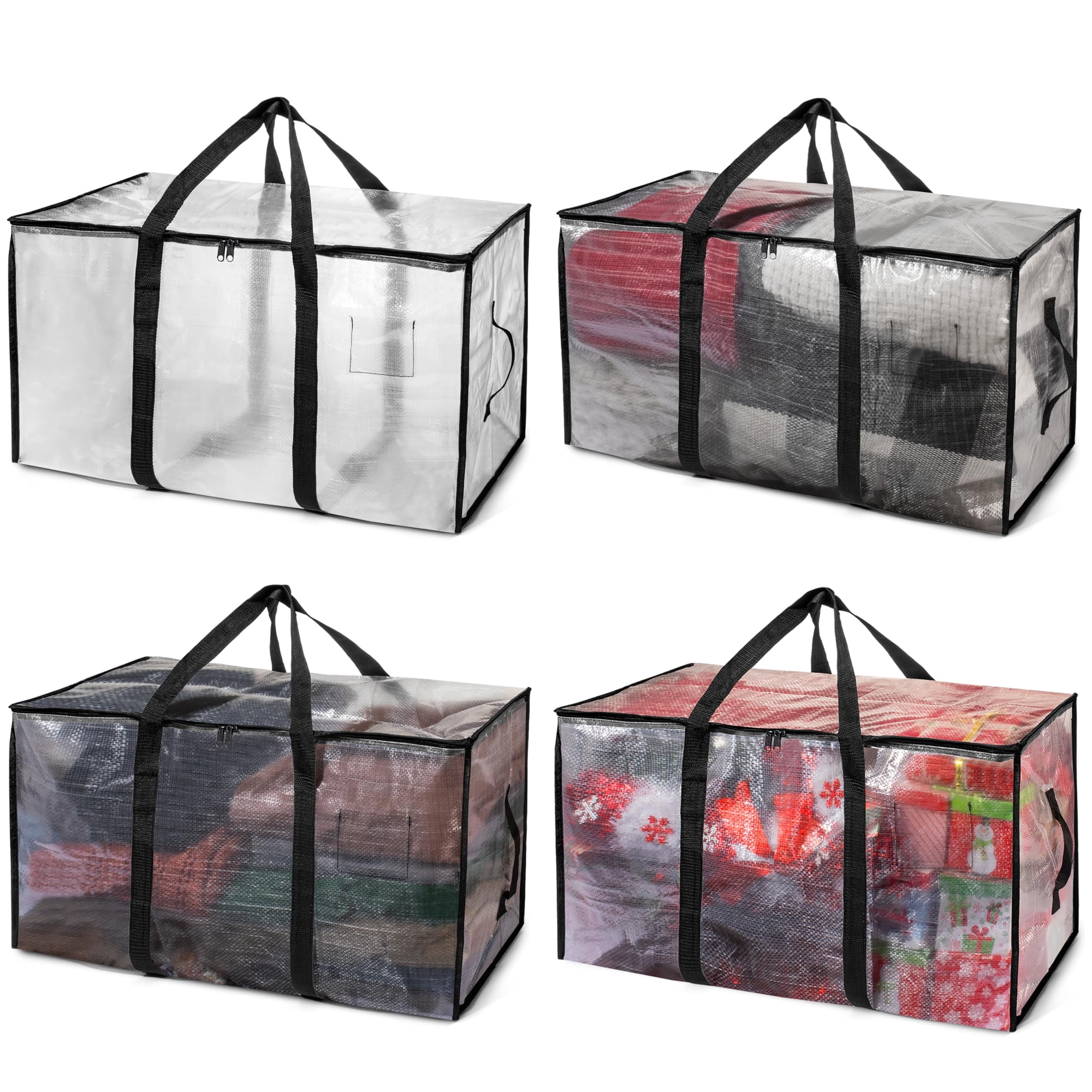 Bolsa De Mudanza Clearspace De Gran Tamaño Con Correas Para Mochila, Paquete De 4
