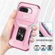 thumbnail image 3 of Funda Resistente para Google Pixel 9A con Tapa Deslizante y Protección Militar Rosa, 3 of 4