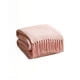 thumbnail image 2 of Manta Decorativa Con Flecos Y Tejido De Rombos En Relieve Color Rosado, 2 of 4