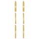 thumbnail image 2 of Aros Argolla Brilliance Plata 925 Baño De Oro 14kt Mujer, 2 of 3