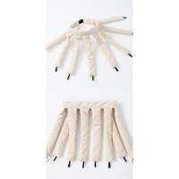 Xusx111 - 2Pcs Heatless Curling Rod Headband, Nuevo Diseño De Ocho Garras Mejorado Curler Sin Calor Con Rizos Extraíbles Y Ajustables Sin Calor (Beige)