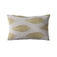 thumbnail image 5 of Cojín Plutus Brands de color verde y beige con hojas grandes y florales, 5 of 9