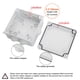 thumbnail image 4 of Caja de conexiones LeMotech impermeable IP65 de plástico ABS 100 x 100 x 70 mm, 4 of 9