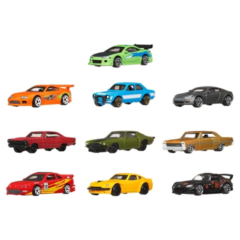 Mattel - Camiones Metálicos Toy Hot Wheels Fast & Furious A Escala 1:64 X10