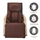 thumbnail image 3 of Full massage function-Air pressure-Comfortable Relax Rocking Chair, Lounge Chair Relax Chair with Cotton Fabric Cushion Brown, 3 of 3